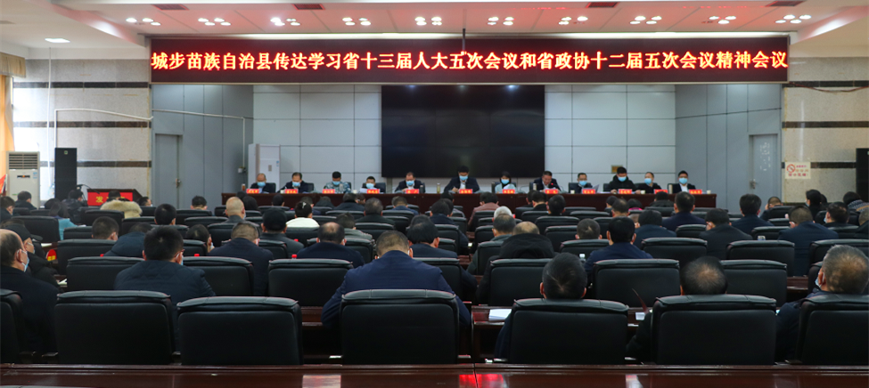 城步迅速传达学习全省“两会”精神(图1)