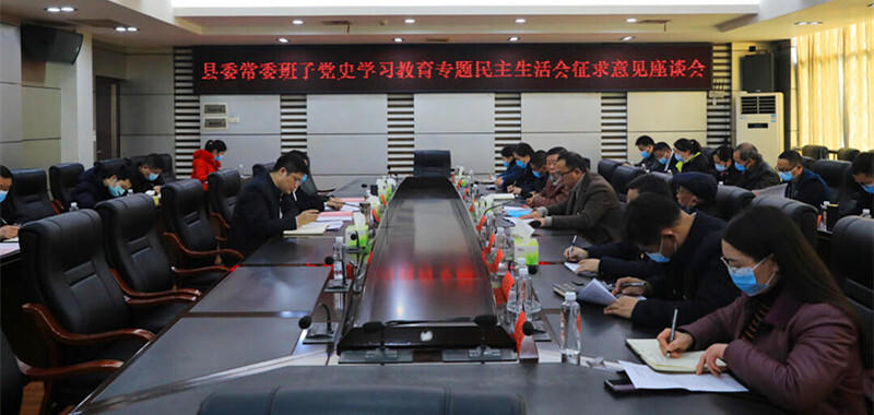 城步召开县委常委班子党史学习教育专题民主生活会征求意见座谈会(图1)