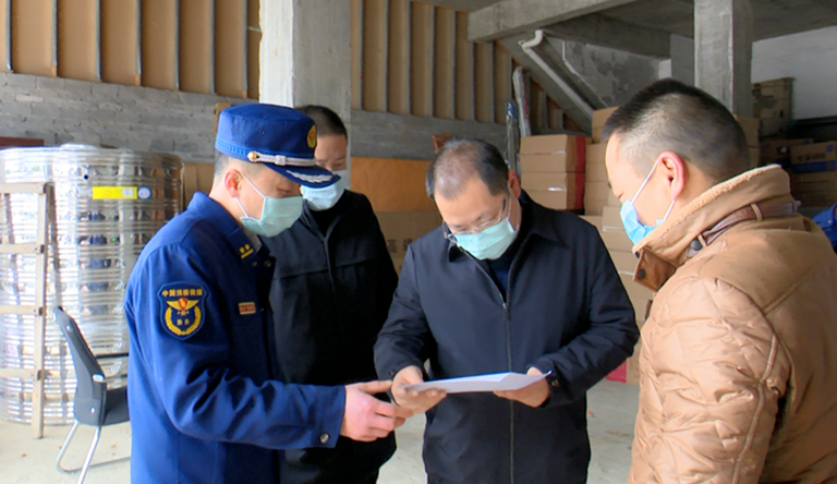 陈广到儒林镇督导岁末年初安全生产和消防工作(图1)