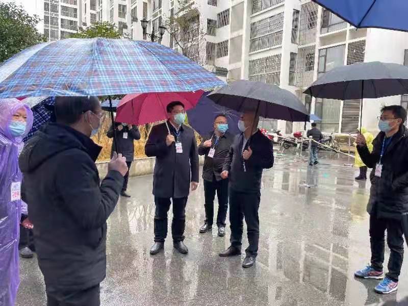 城步开展城区全员核酸检测应急演练(图1)