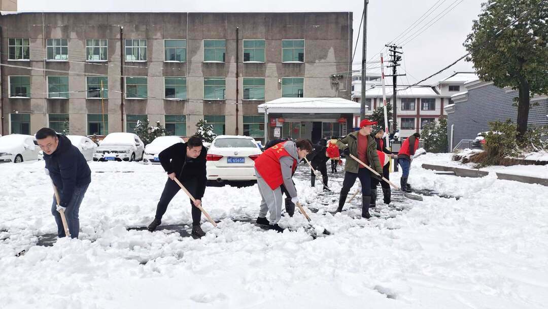 城步：广大干群及时清扫积雪 全力保障生产生活秩序(图5)