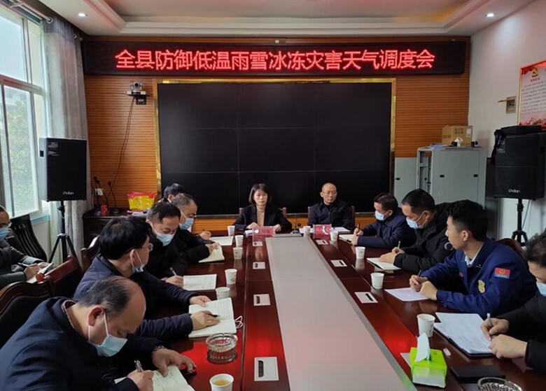 城步部署春节期间防御低温雨雪冰冻天气保安全工作(图1)