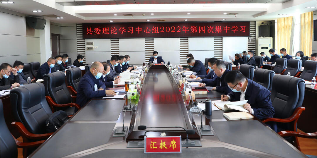 城步委理论学习中心组举行2022年第四次集中学习(图1)