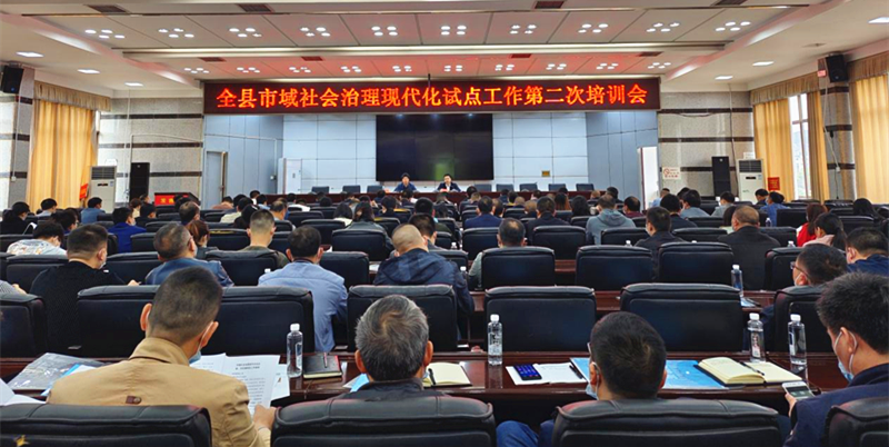 城步召开市域社会治理现代化试点工作第二次培训会(图1)