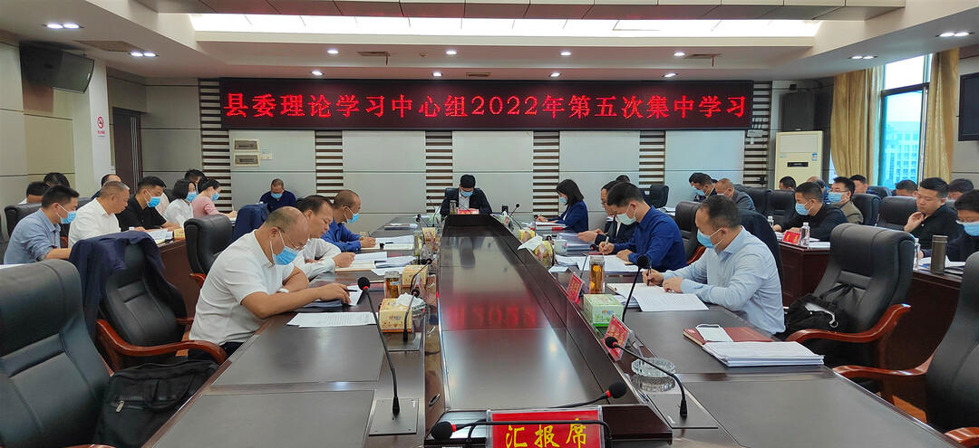 城步委理论学习中心组举行2022年第五次集中学习(图1)