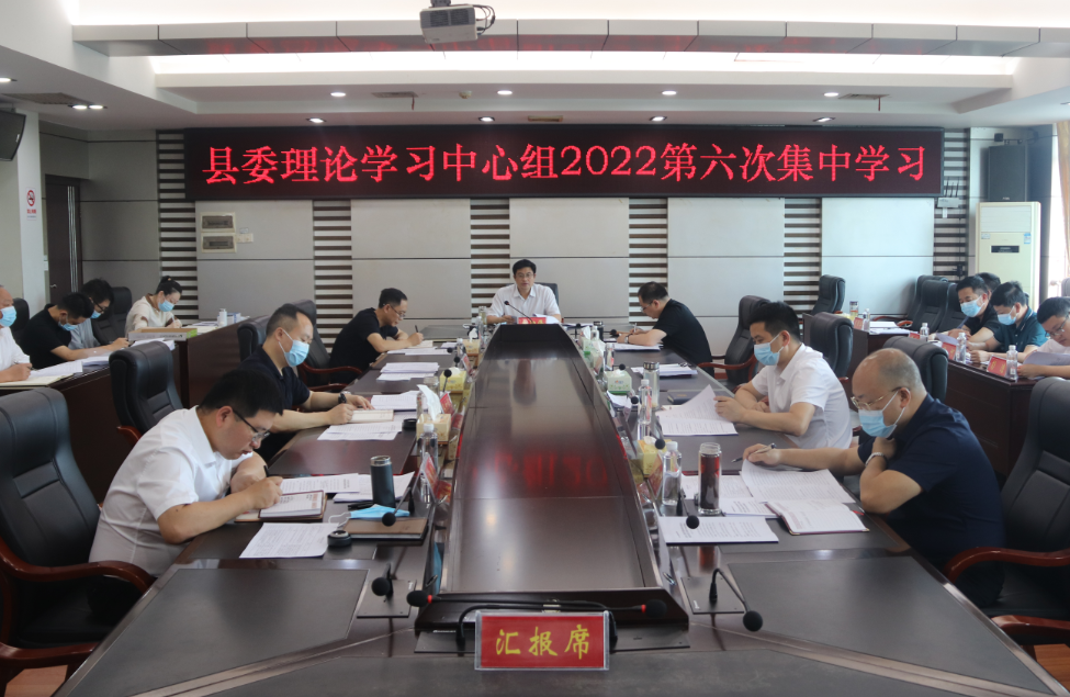 城步委理论学习中心组举行2022年第六次集中学习(图1)