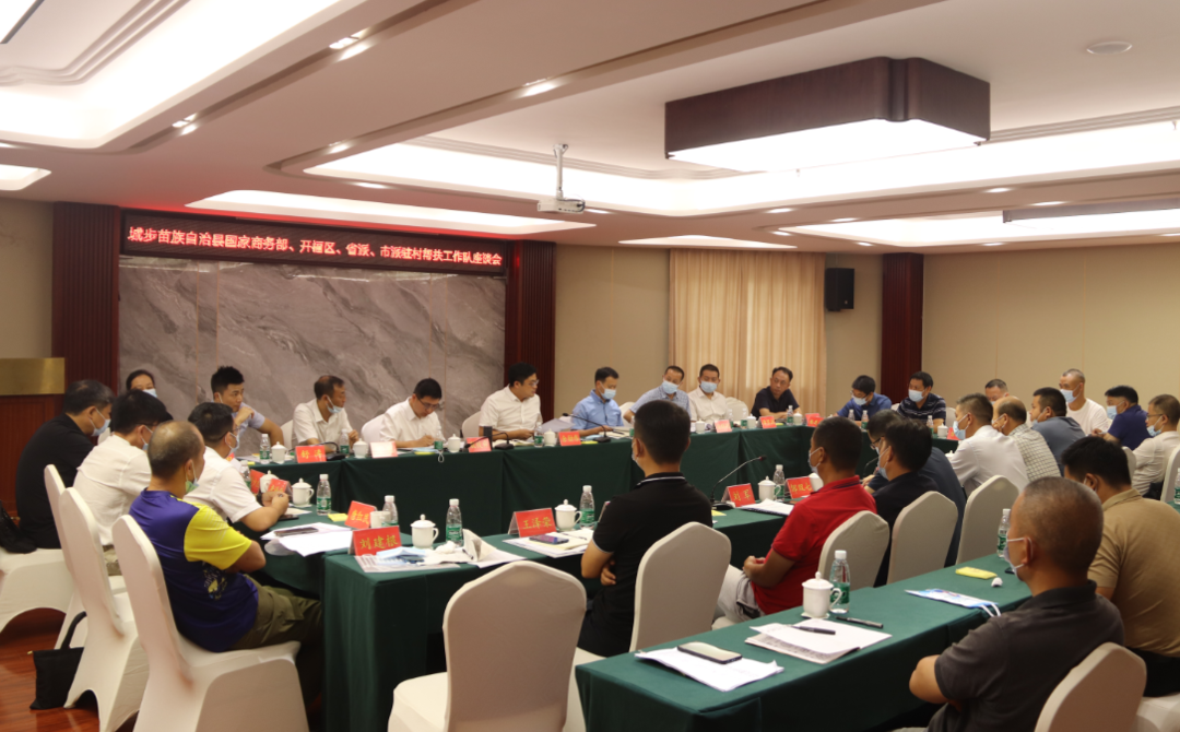 城步召开国家商务部等驻村帮扶工作队座谈会(图1)
