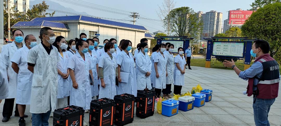 城步开展疫情防控应急处置及区域核酸检测演练(图2)