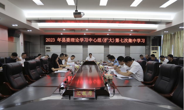 城步委理论学习中心组（扩大）举行2023年第七次集中学习(图2)