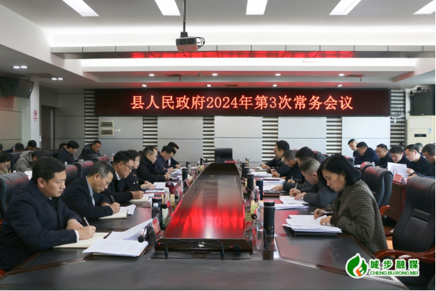 王慧敏主持召开县政府2024年第3次常务会议(图1)