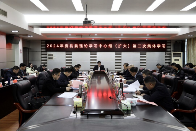 城步委理论学习中心组（扩大）举行2024年第二次集体学习(图2)