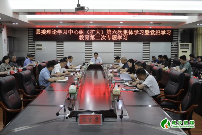 城步委理论学习中心组（扩大）开展2024年第六次集体学习暨党纪学习教育第二次专题学习(图2)