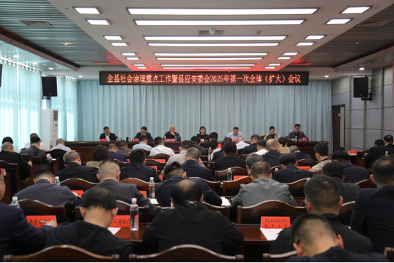 城步召开全县社会治理重点工作暨县应安委会2025年第一次全体（扩大）会议(图1)